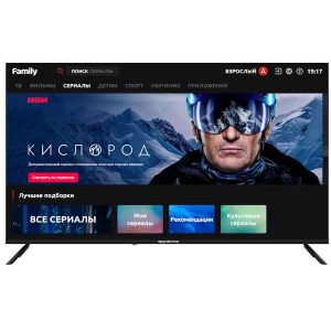 Телевизор Topdevice 50" TDTV50BS06U 3840x2160, 4K UHD, 60 Гц, Wi-Fi, SMART TV, WildRed Black