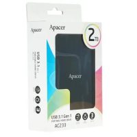 Внешний HDD 2.5" 2TB Apacer AC233 (AP2TBAC233B-1) USB 3.1 Black