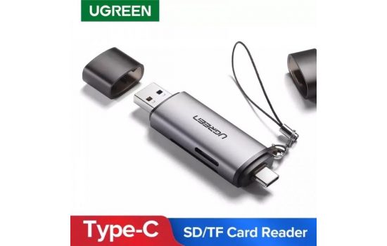 Картридер UGreen USB-C+USB-A CM185