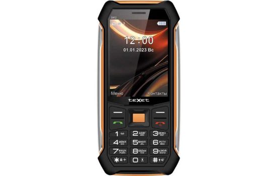 Телефон Texet TM-D412 Black-Orange