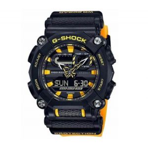 Часы наручные Casio G-Shock GA-900-1ADR WR200 (20 atm) Black-Yellow