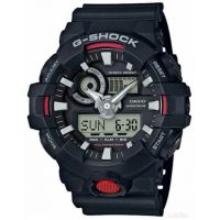 Часы наручные Casio G-Shock GA-700-1ADR WR200 (20 atm) Black-red