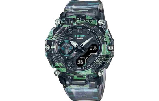 Часы наручные Casio G-Shock GA-2200NN-1ADR Black-Green