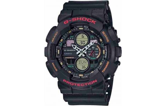 Часы наручные Casio G-Shock GA-140-1A4DR WR200 (20 atm) Black