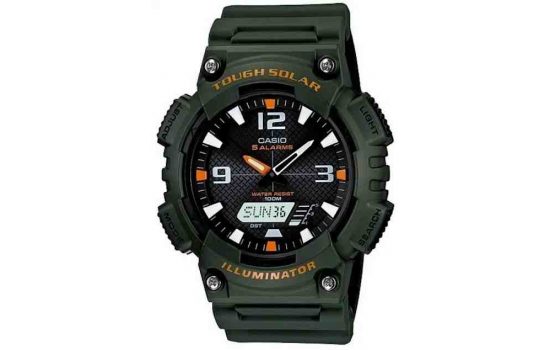 Часы наручные Casio AQ-S810W-3AVDF WR100 (10 atm) Green