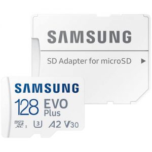 Карта памяти micro SDXC Samsung 128GB EVO Plus V30 Class10 UHS-I, w/adapter (MB-MC128KA/EU)