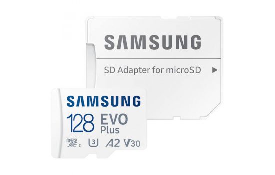 Карта памяти micro SDXC Samsung 128GB EVO Plus V30 Class10 UHS-I, w/adapter (MB-MC128KA/EU)