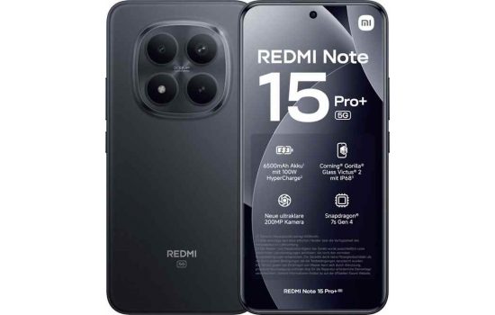Xiaomi Redmi Note 15 Pro+ 5G 8/256Gb Black