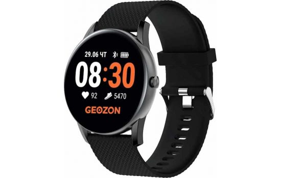 Смарт-часы GEOZON FLY G-SM16BLK измерение кислорода Black