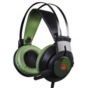 Игровая гарнитура A4TECH Bloody J450, 7,1,RGB,USB 1,8м Black-Green