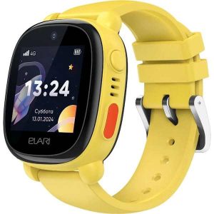 Детские смарт-часы Elari KP-4G Lite GPS, 4G, Аудио/Видео, IP54 Yellow 