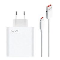 сзу Xiaomi 67W 1USB + кабель Type-C (реплика) White