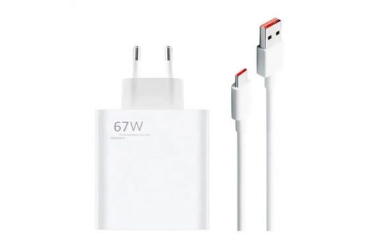 сзу Xiaomi 67W 1USB + кабель Type-C (реплика) White