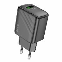 сзу Hoco CS21A 18W QC3.0 USB-A (быстрая зарядка) Black
