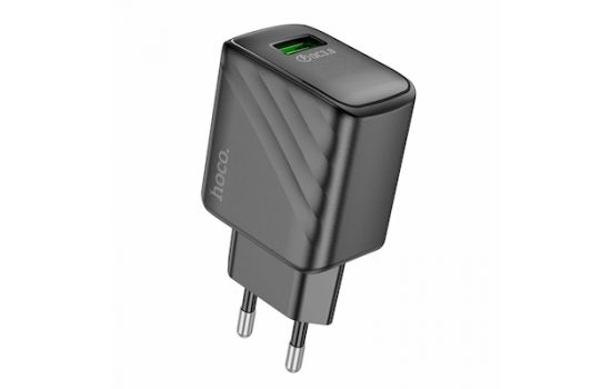 сзу Hoco CS21A 18W QC3.0 USB-A (быстрая зарядка) Black