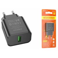 сзу Borofone BA72A Spring single port QC3.0 black сзу Borofone BA72A Spring single port QC3.0 black