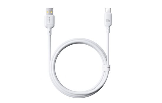 Кабель USB-Type-C Baseus Silky Series Fast Charging Cable 100W 1m Moon White