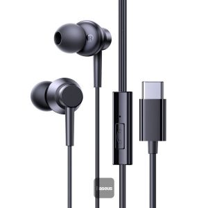Наушники Baseus Encok CZ11 Type-C Wired Headphone, In-Ear Headset USB-C Earphone With Mic - Black