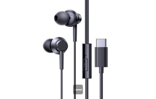 Наушники Baseus Encok CZ11 Type-C Wired Headphone, In-Ear Headset USB-C Earphone With Mic - Black