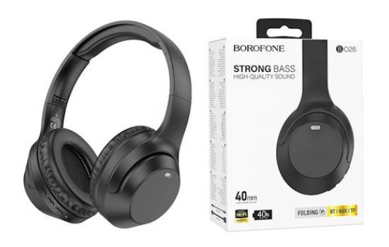 Беспроводные наушники Borofone B026 Black