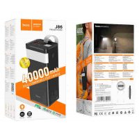 Внешний аккумулятор Hoco J86 40000mAh PD22,5W LED фонарь Black