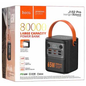 Внешний аккумулятор Hoco J152 Pro 80000mAh 65W+22.5W 3.0 Black 