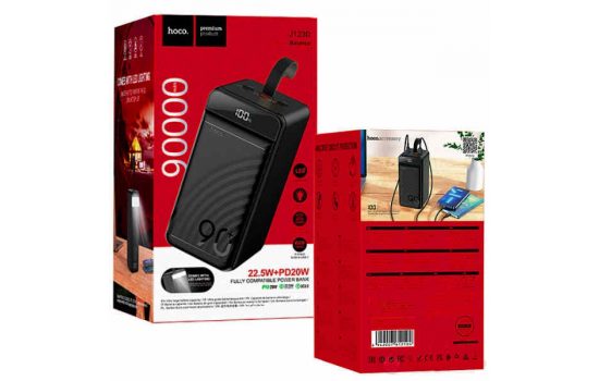 Внешний аккумулятор Hoco J123D 90000mAh 22.5W+PD20W Black