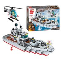 Конструктор Qman 1722 Военный корабль и вертолёт