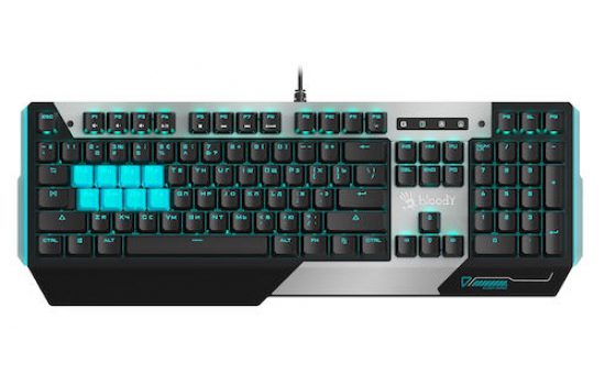 Клавиатура игровая механическая A4Tech Bloody B865 LED Gun Grey