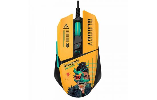 Мышь A4Tech Bloody W63 Max Renegade Yellow