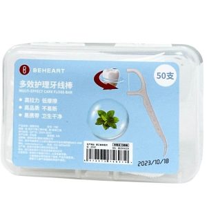 Зубная нить Xiaomi BEHEART Floss Pick (50шт) Зубная нить Xiaomi BEHEART Floss Pick (50шт)