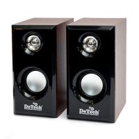 Колонки DeTech DT-086 6Вт Brown для компьютера Колонки DeTech DT-086 6Вт Brown для компьютера