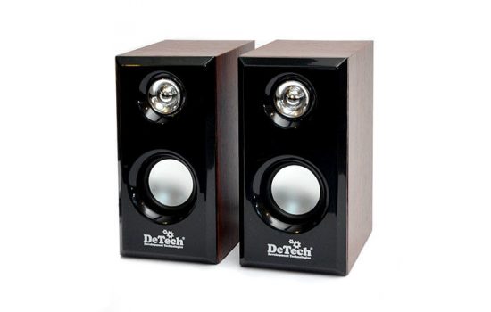 Колонки DeTech DT-086 6Вт Brown для компьютера