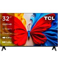 Телевизор TCL 32" 32S4K-UZ Qled 1920x1080, Full HD, 60Ггц, Wi-Fi, Smart TV, Google TV Black