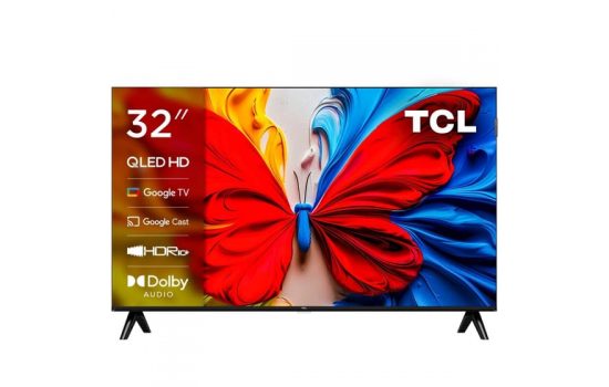 Телевизор TCL 32" 32S4K-UZ Qled 1920x1080, Full HD, 60Ггц, Wi-Fi, Smart TV, Google TV Black