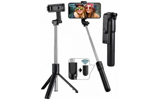 Монопод ISA Selfie Stick R1S Black