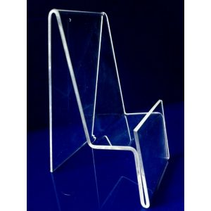 Подставки для смартфонов из прозрачного акрила с площадкой для ценника. 