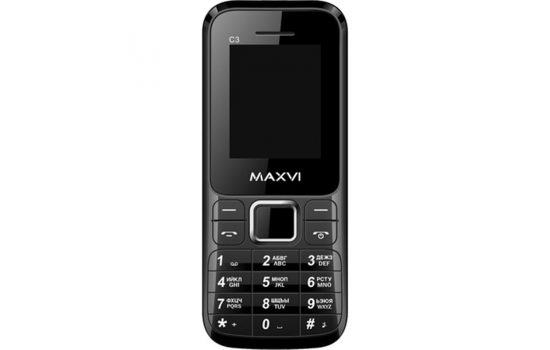 Телефон Maxvi C3 Black, Blue, Marengo, White, Red